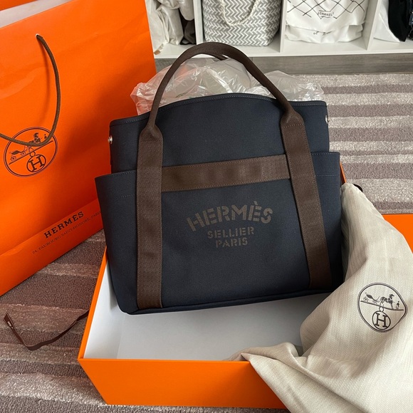 Hermes Bags New Hermes Travel Canvas Grooming Tote With Strap
